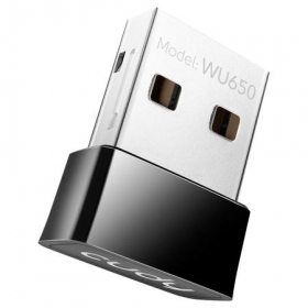 Adaptor wireless Cudy WU650, USB 2.0, AC650 Dual Band, negru