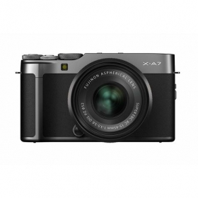 Aparat foto Mirrorless Fujifilm X-A7, negru/dark silver