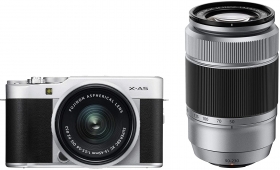 Aparat foto Mirrorless Fujifilm X-A5 cu doua obiective 