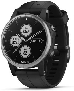 Ceas smartwatch Garmin Fenix 5S Plus, Argintiu
