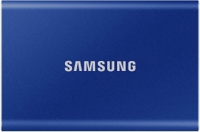 SSD extern Samsung T7 portabil, 1TB, Indigo Blue