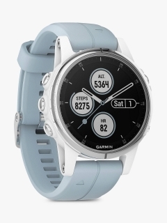 Ceas smartwatch Garmin Fenix 5S Plus, Silicone Seafoam
