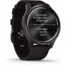 Ceas Smartwatch Garmin Vivomove Style, Gunmetal/Dark Gray