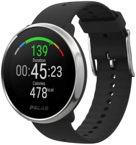 Ceas Smartwatch Polar Ignite M/L, Black/Silver