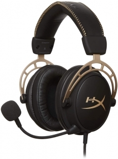 Casti gaming HyperX Cloud Alpha Gold Limited Edition