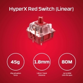 Tastatura mecanica HyperX Alloy Origins Core, Switch HX-Red