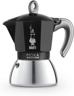 Cafetiera Bialetti New Moka Induction, 6 cesti, 280ml, Negru