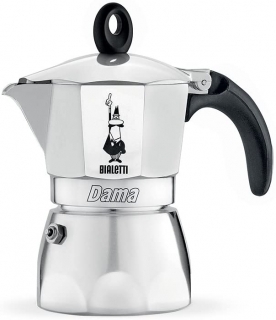 Cafetiera Bialetti Dama, 3 cesti, Argintiu