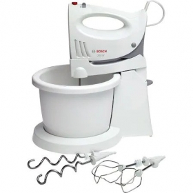 Mixer cu bol Bosch MFQ3555, 350 W, 5 Viteze + Turbo, Alb